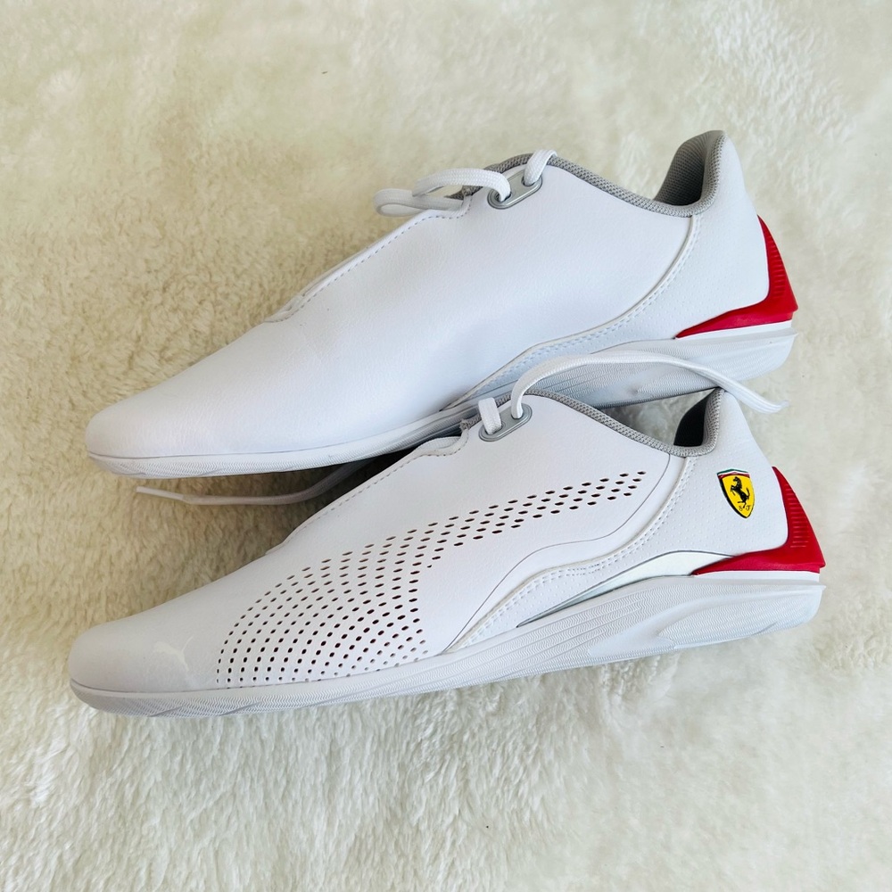 PUMA X FERRARI DriftCat Runners Sneakers White Size 8.5 - Picture 6 of 9